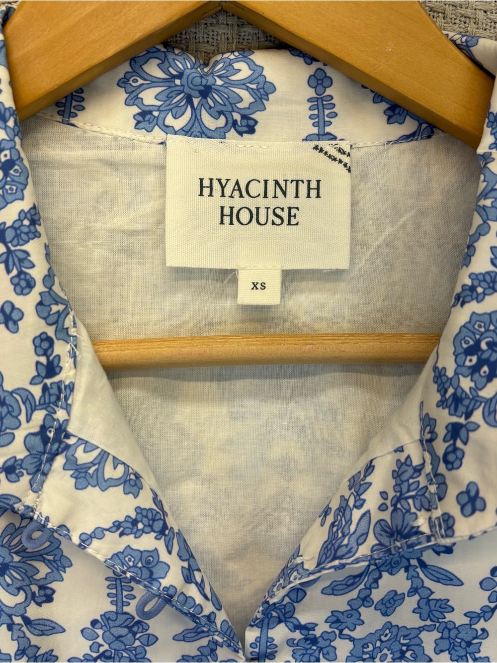 Tuckernuck Hyacinth House Baby Blue Floral Hillsborough Dress XS Cottagecore EUC - Picture 6 of 13